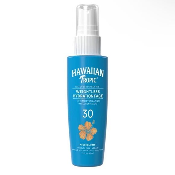 Hawaiian Tropic Weightless Hydration Face Mist SPF 30 - Picture 1 of 7